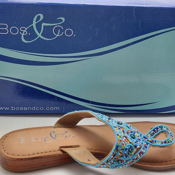 Bos & Co. Beaded Sandals - Picture 2 of 9